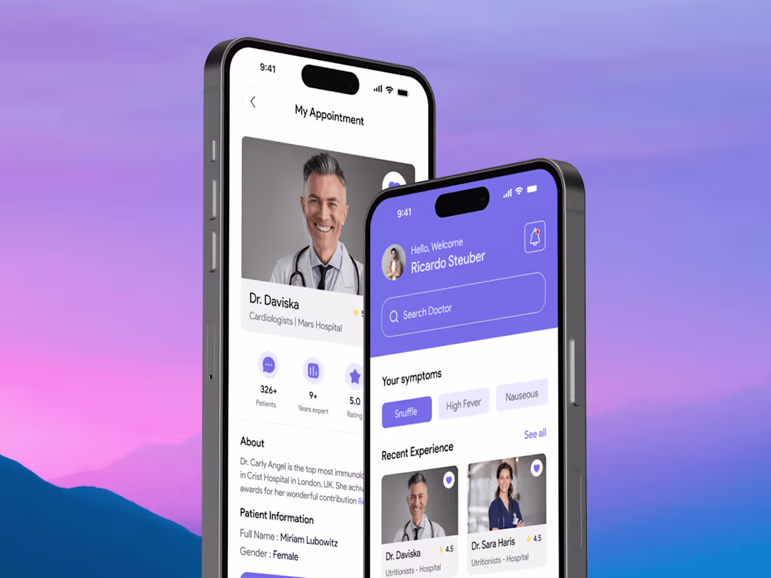 Cover image for Healthcare UX/UI – A Smart Doctor Appointment App
