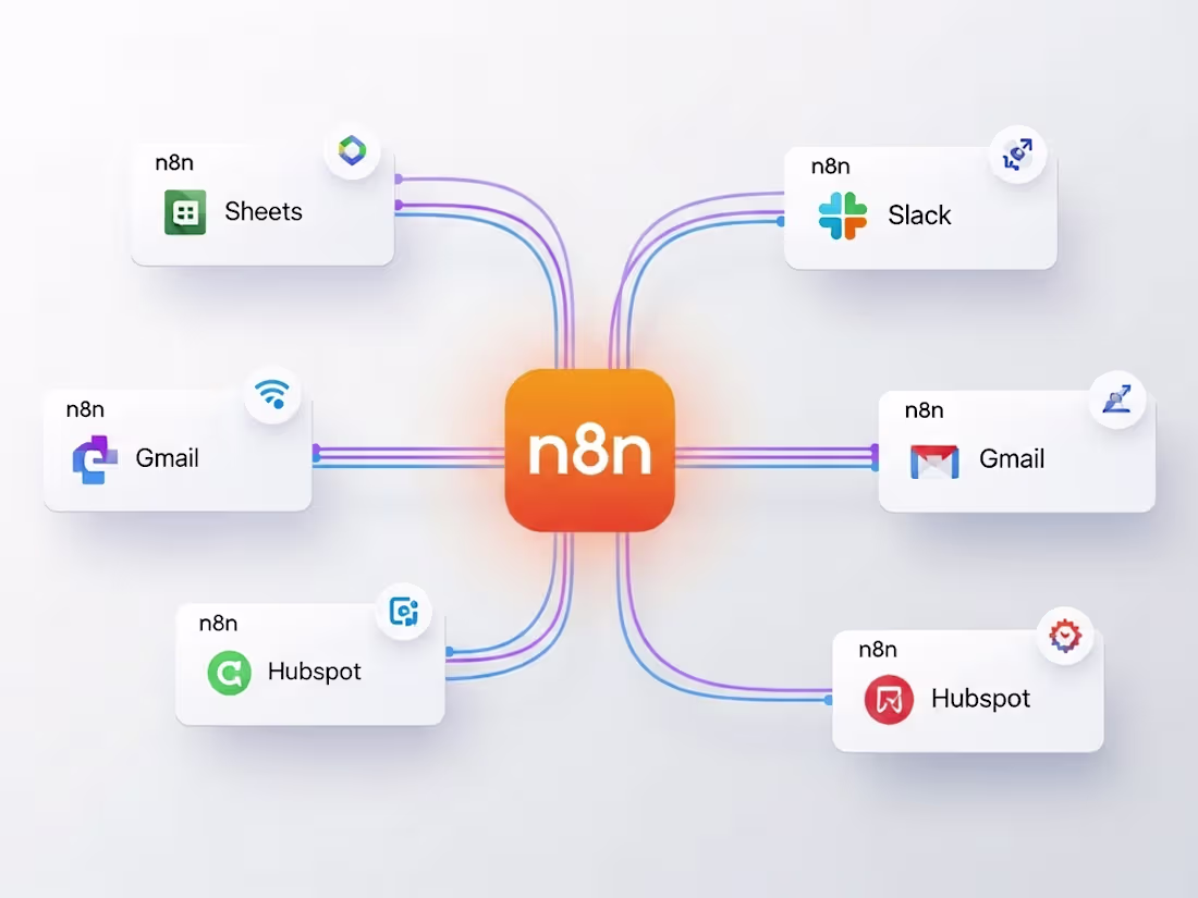Cover image for n8n workflow from start to end based on your automation idea