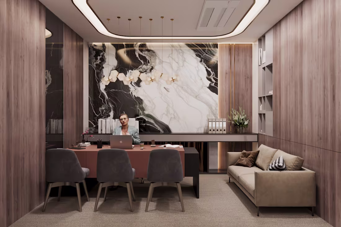 Cover image for A modern office interior visualization