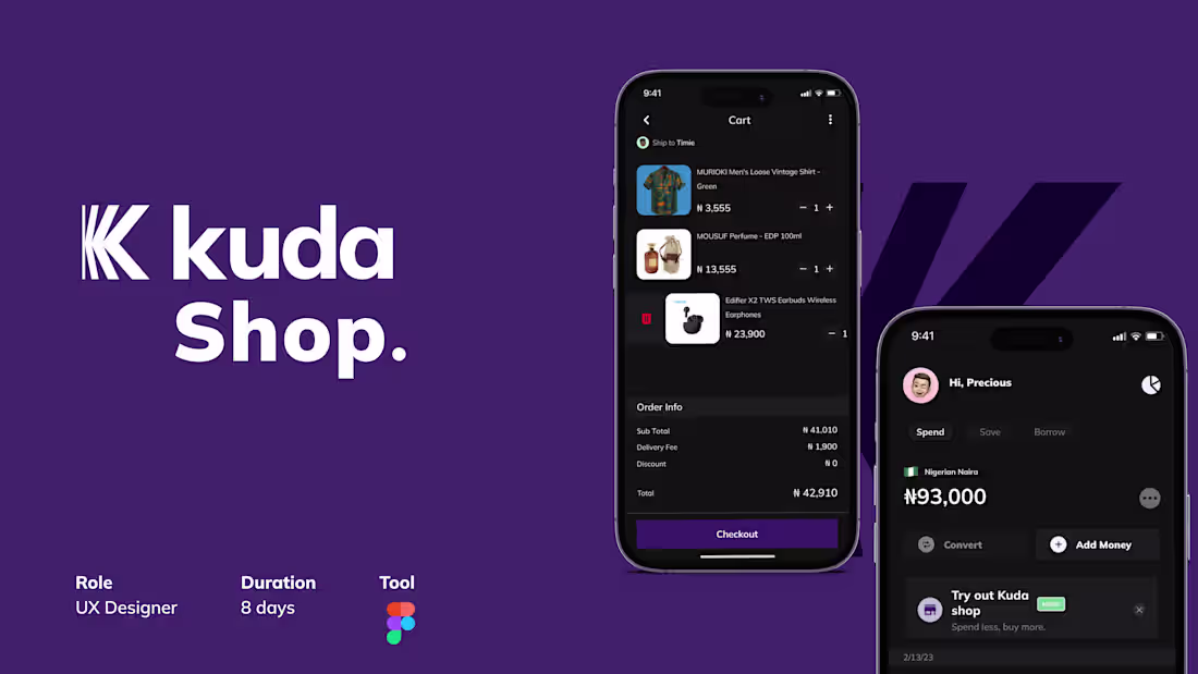 Cover image for Kuda Shop - Mini case study