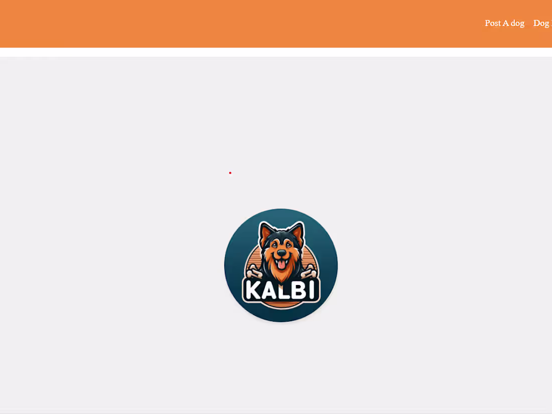 Cover image for Kalbi - Dog selling Website