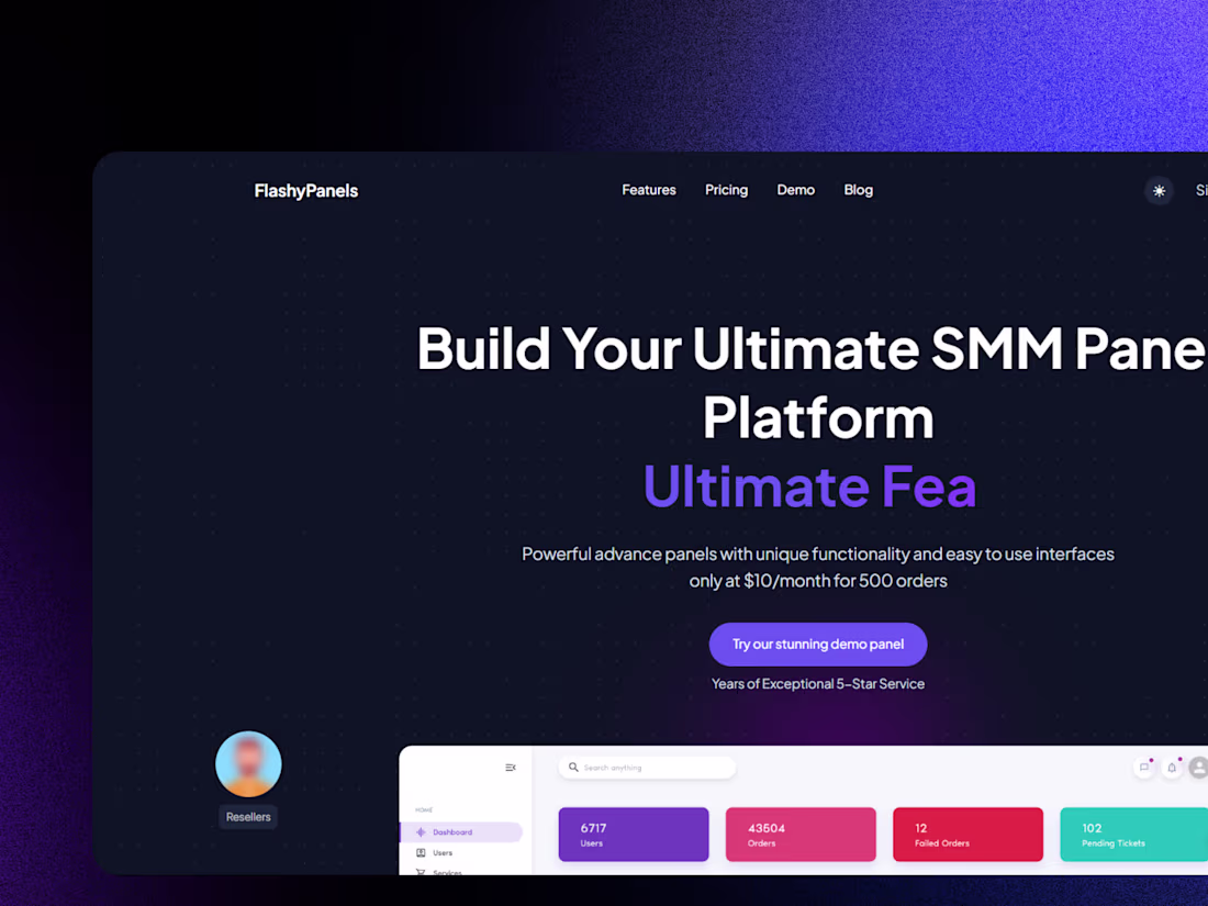 Cover image for FlashyPanels -Rental SMM panel service for digital marketing