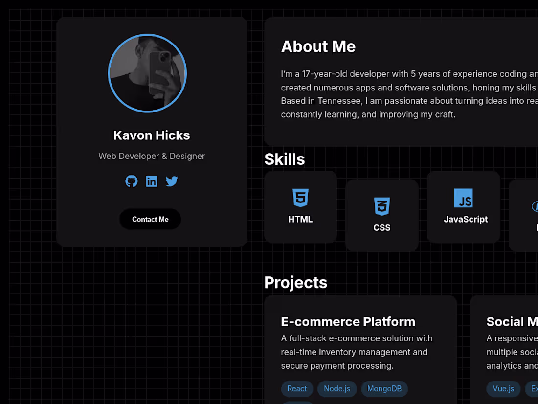 Cover image for My Portfolio
Explore my work, social media profiles, and additio