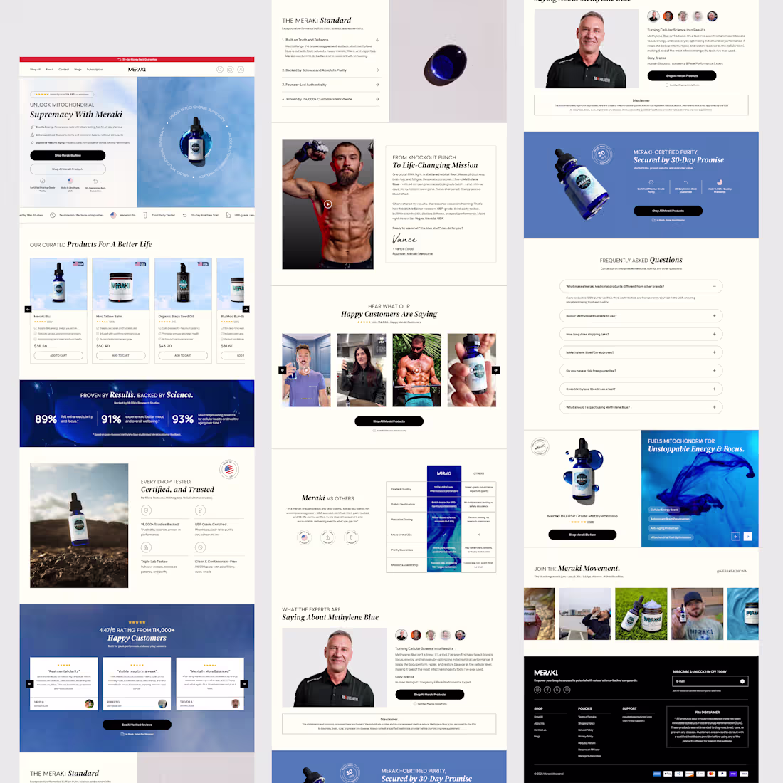 Cover image for Meraki Medicinal Shopify Homepage Design