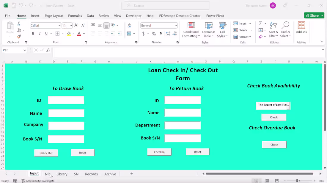 Cover image for (Excel VBA) Loan System