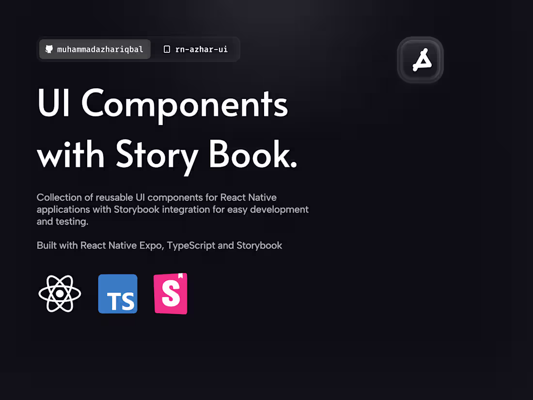 Cover image for UI Components for React Native with storybook