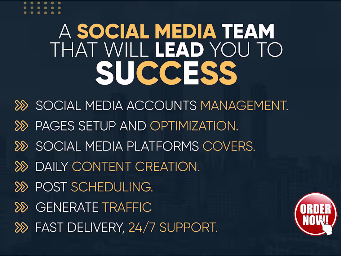 Cover image for I will be your professional social media marketing manager