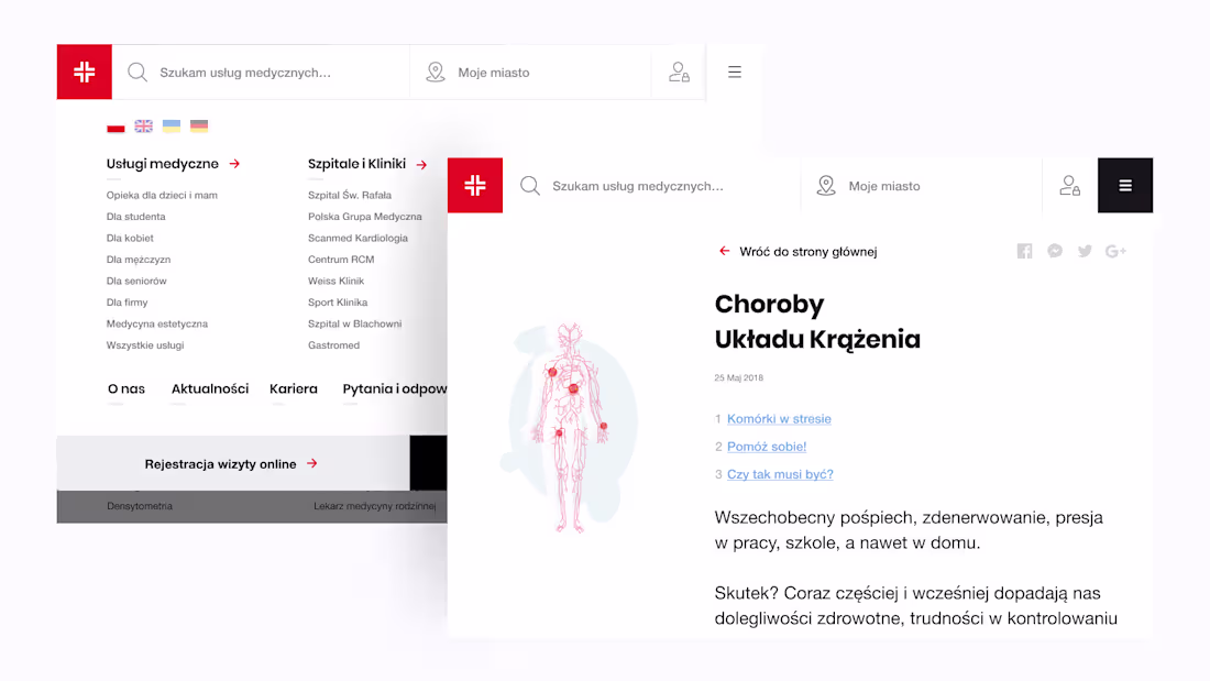 Cover image for Here is a glimpse of Scanmed redesigned website that makes f...