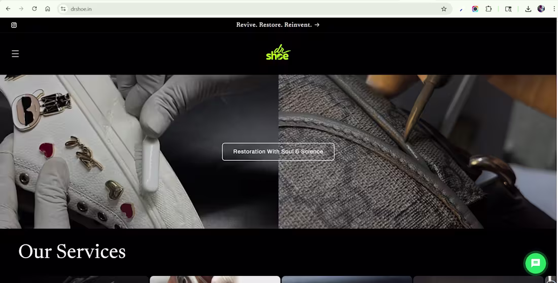 Cover image for Project 01. Shoe Doctor
My First