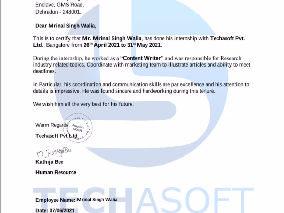 Cover image for Web Content Writer [1 months]