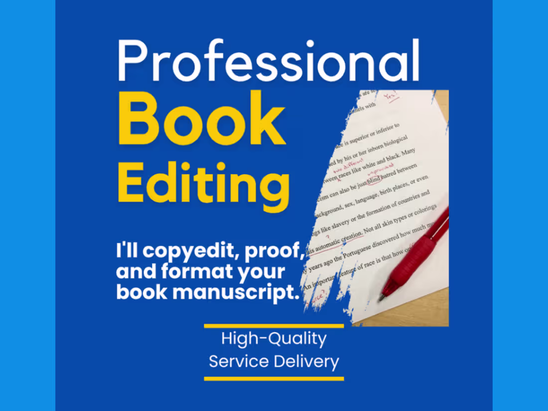 Cover image for Professional Book Copyediting Services