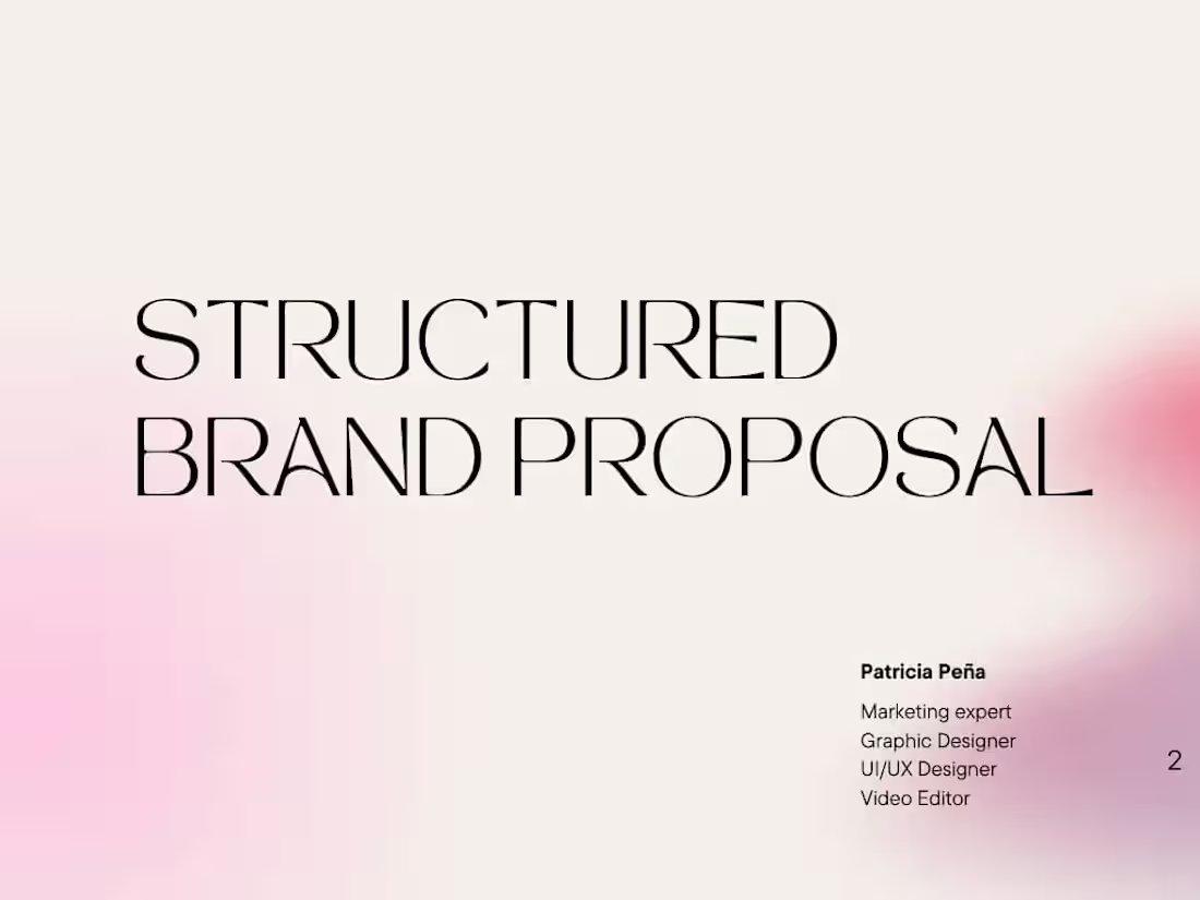 Cover image for ⭐️Framework for Fame | Structured Brand Proposal