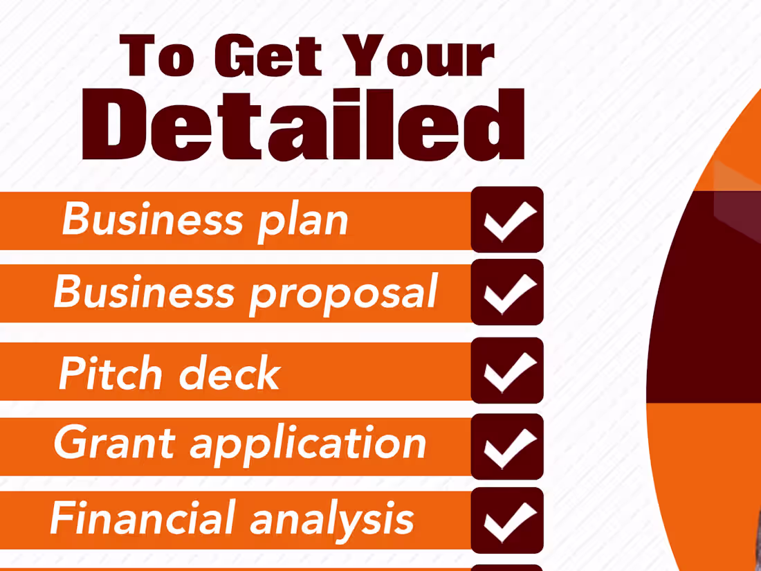 Cover image for I will prepare complete business plan & writing projects for you