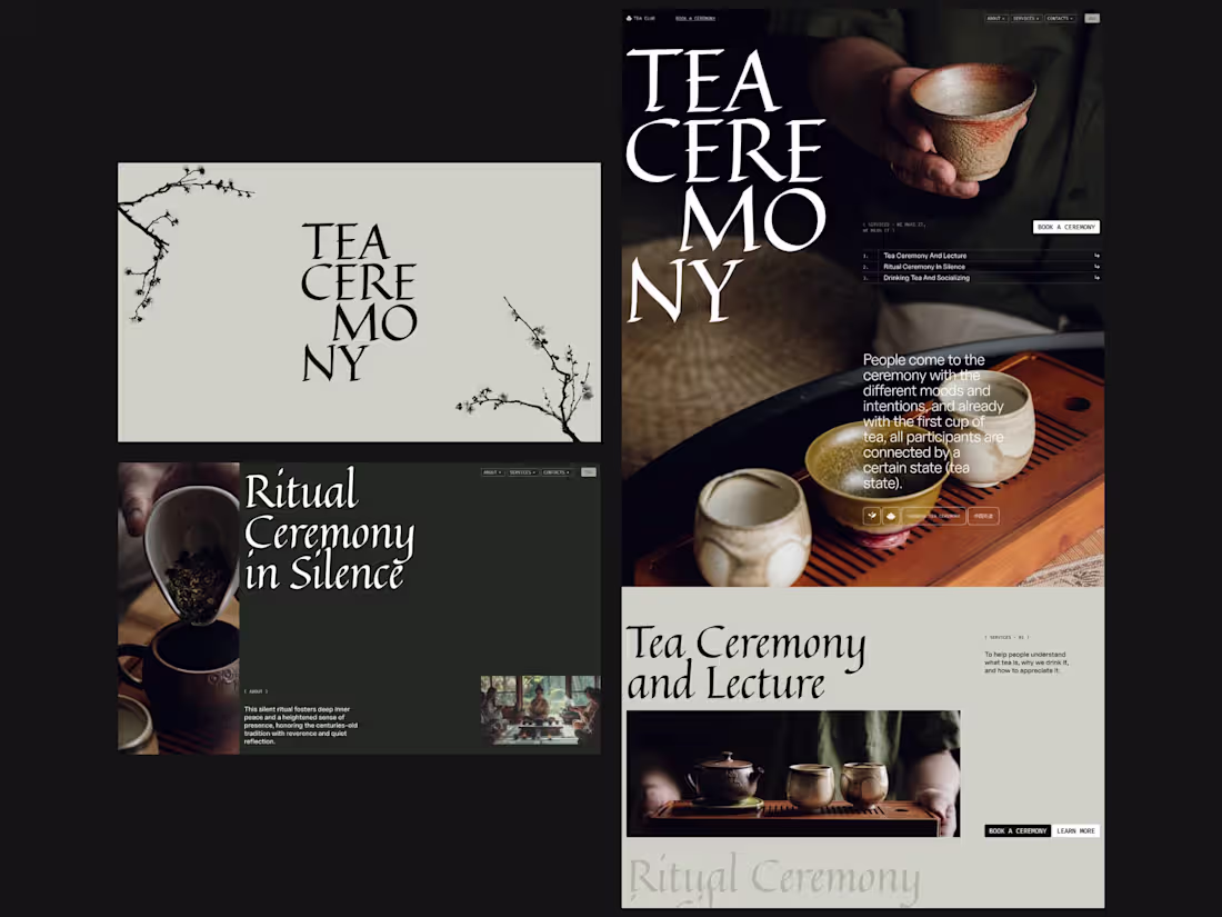 Cover image for Web site & Visuals for Instagram for Tea Club