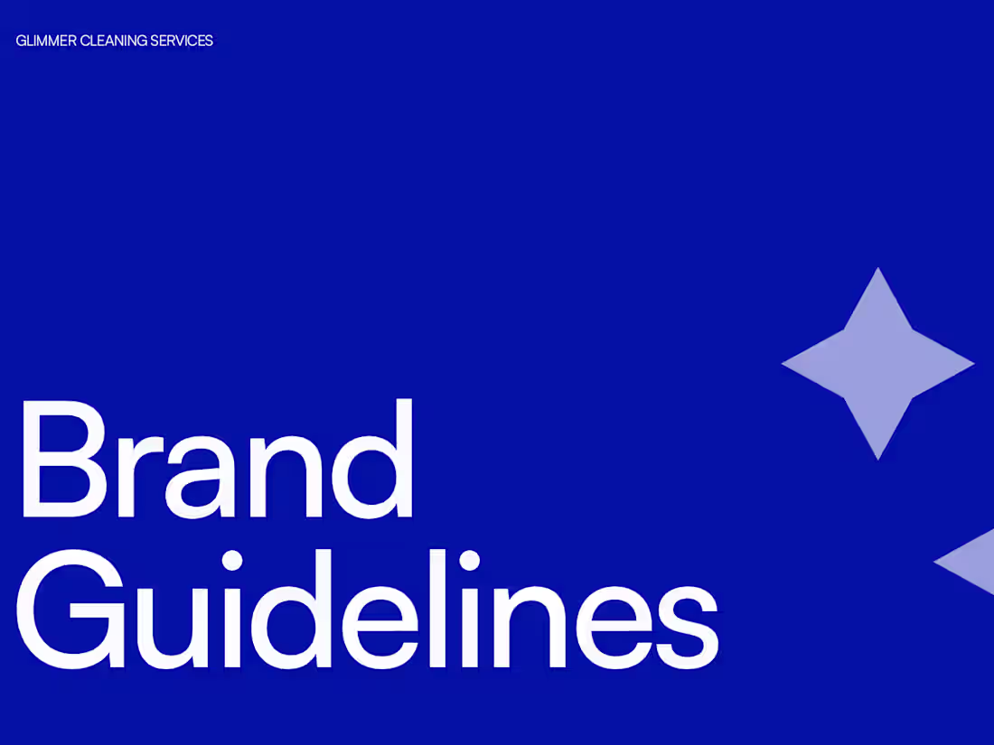 Cover image for Glimmer Cleaning: Brand & Social Media Design