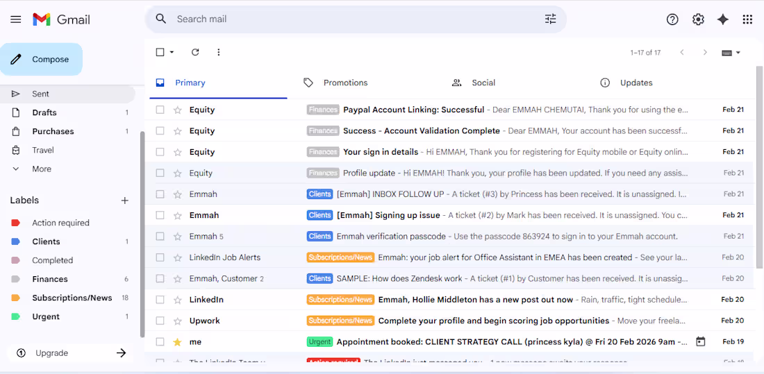 Cover image for I design structured inbox systems