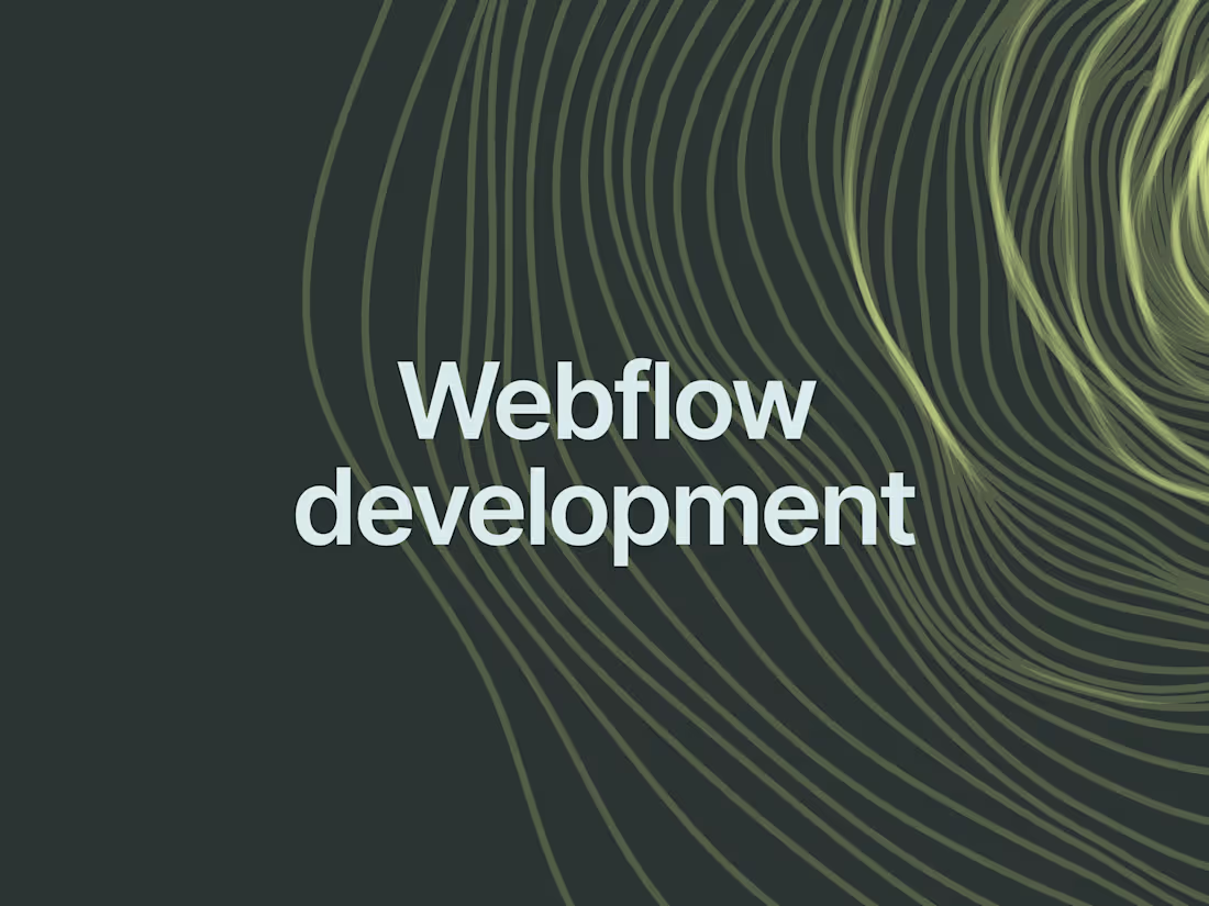 Cover image for Webflow developing