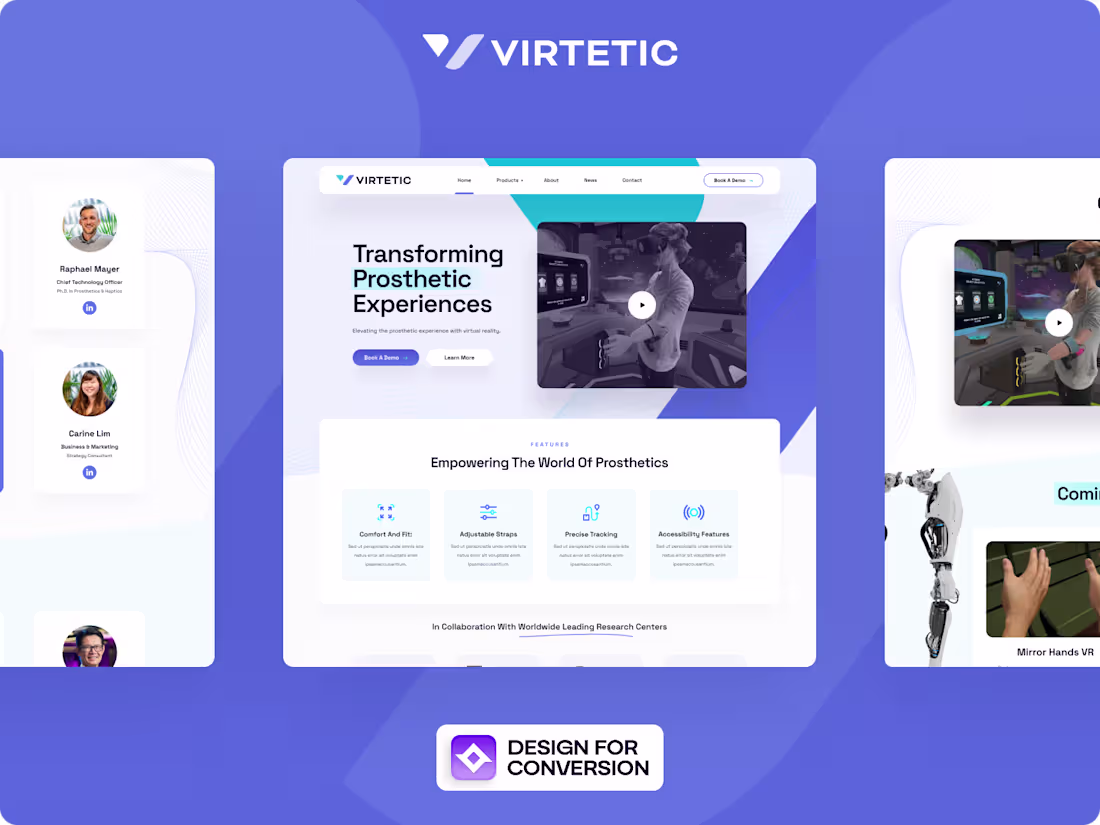 Cover image for Virtetic Website Redesign