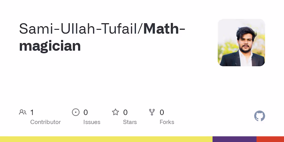 Cover image for Sami-Ullah-Tufail/Math-magician