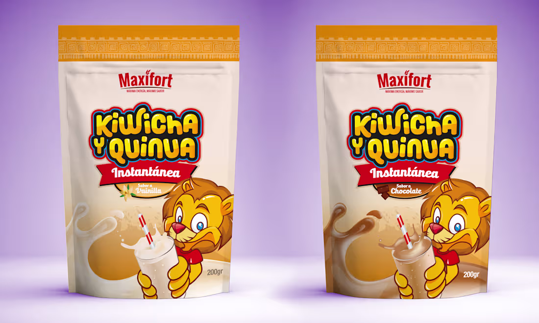Cover image for Packaging kiwicha y quinua instantánea 