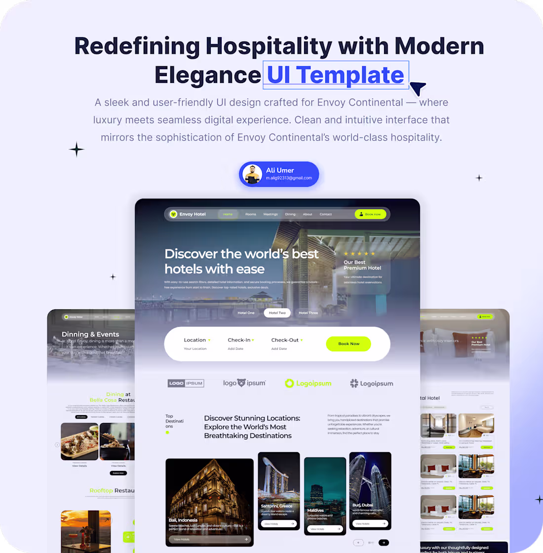 Cover image for Hotel Website UI Desigin