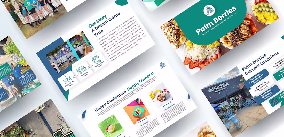 Cover image for Acai Bowl Franchise Pitch Deck Design