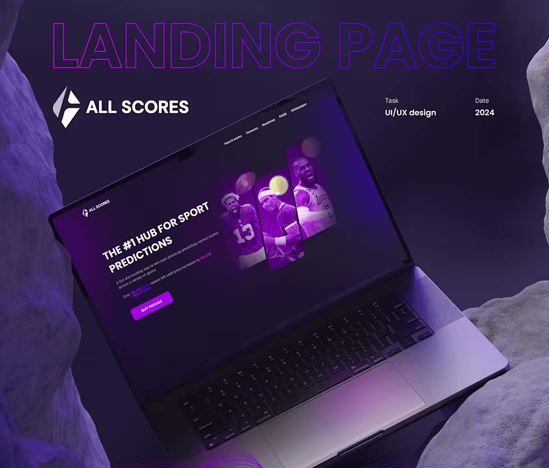 Cover image for Sports Landing Page
