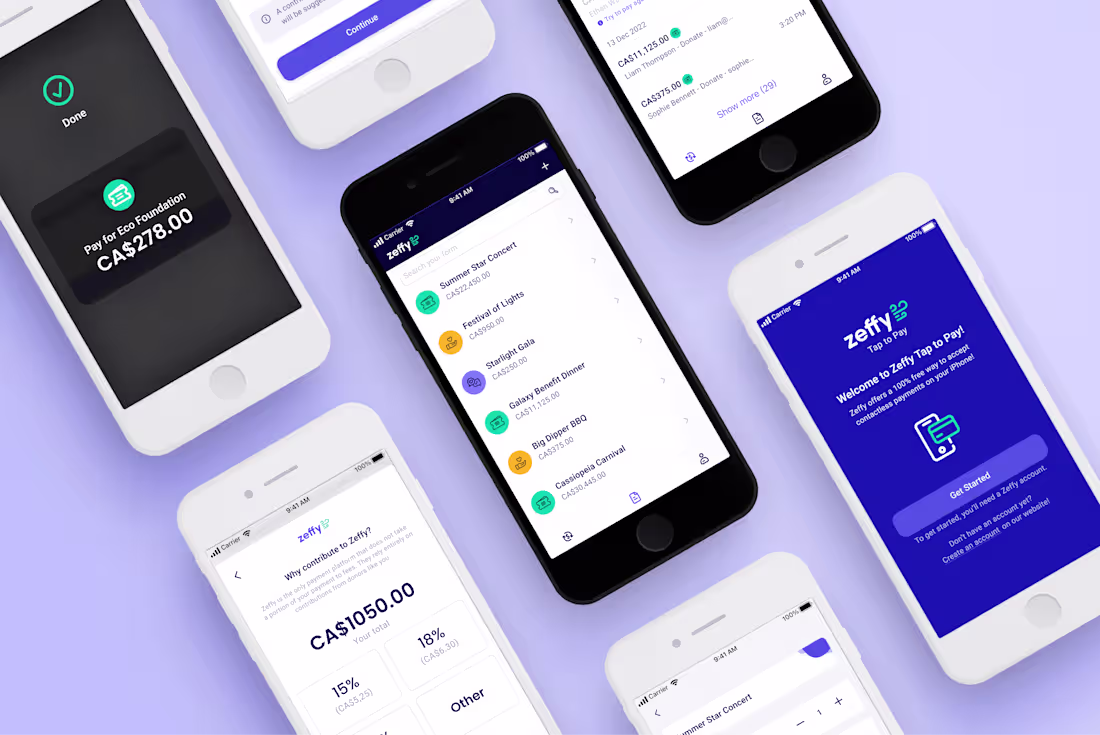 Cover image for Zeffy Tap to Pay UX/UI Design