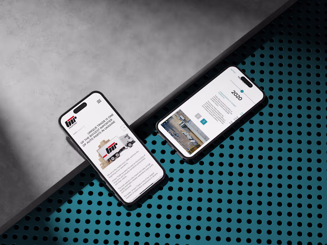 Cover image for UNIQUE TRADE | UI/UX website redesign