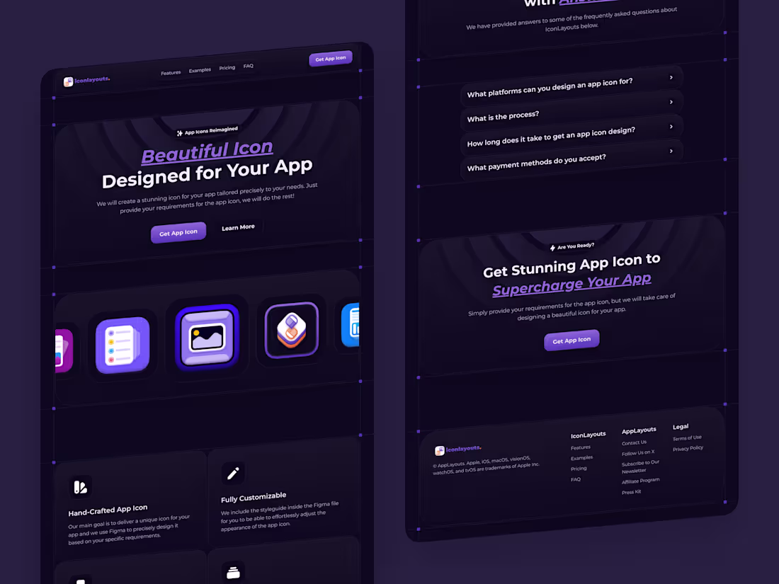 Cover image for IconLayouts - Landing Page in Framer