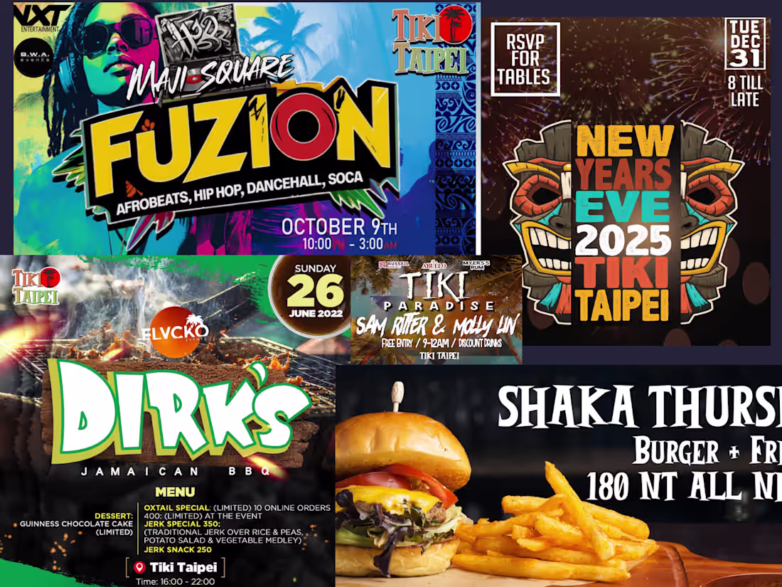 Cover image for Social Media Event Promotions for a vibrant tropical bar