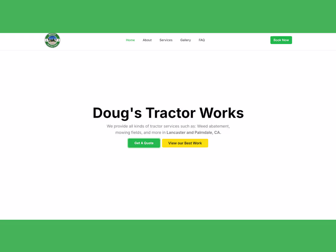 Cover image for Doug’s Tractor Works