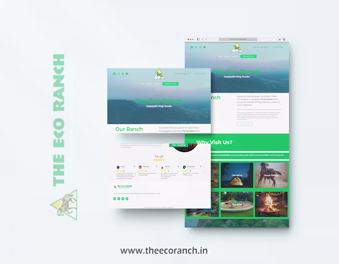 Cover image for Web Design - The Eco Ranch 