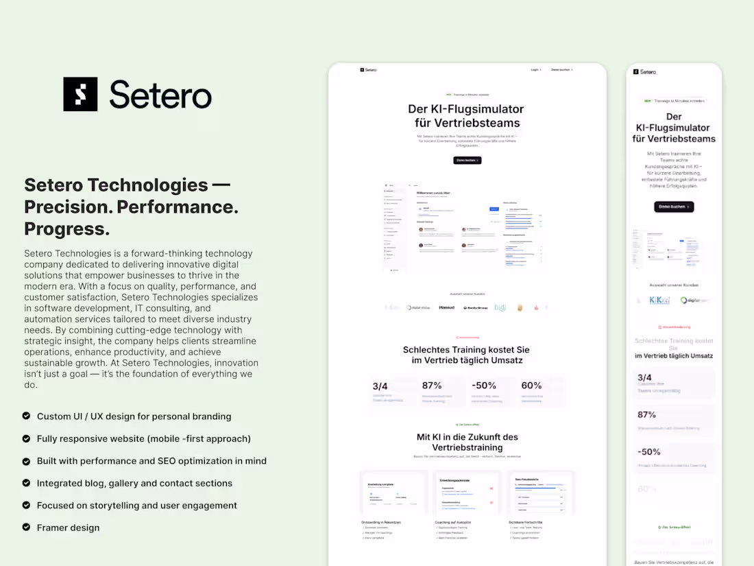 Cover image for Setero | KI-Training