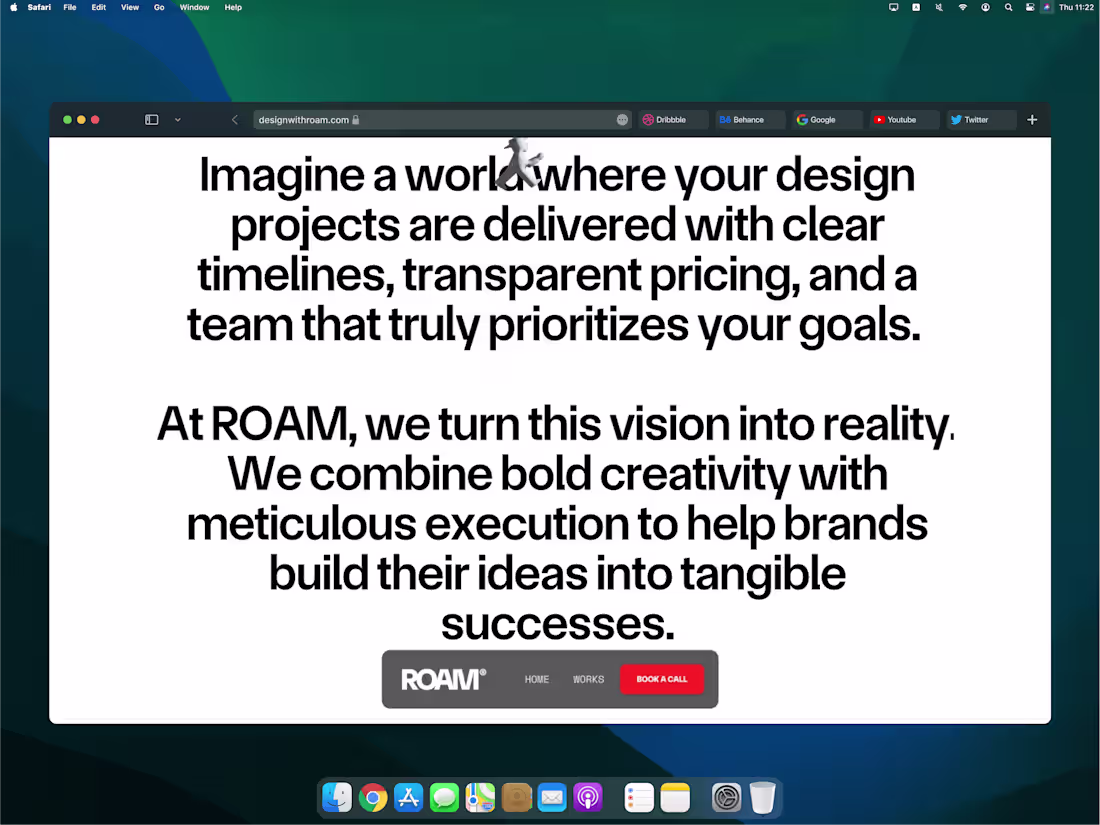 Cover image for ROAM - Brand Agency Website Design