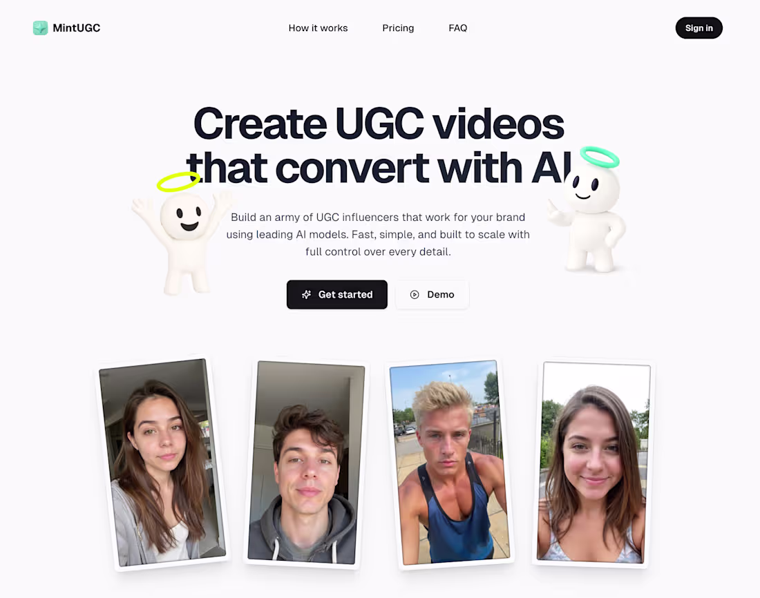 Cover image for Mint UGC - NextJS, OpenAI, FalAI, FireCrawl & Social APIS
