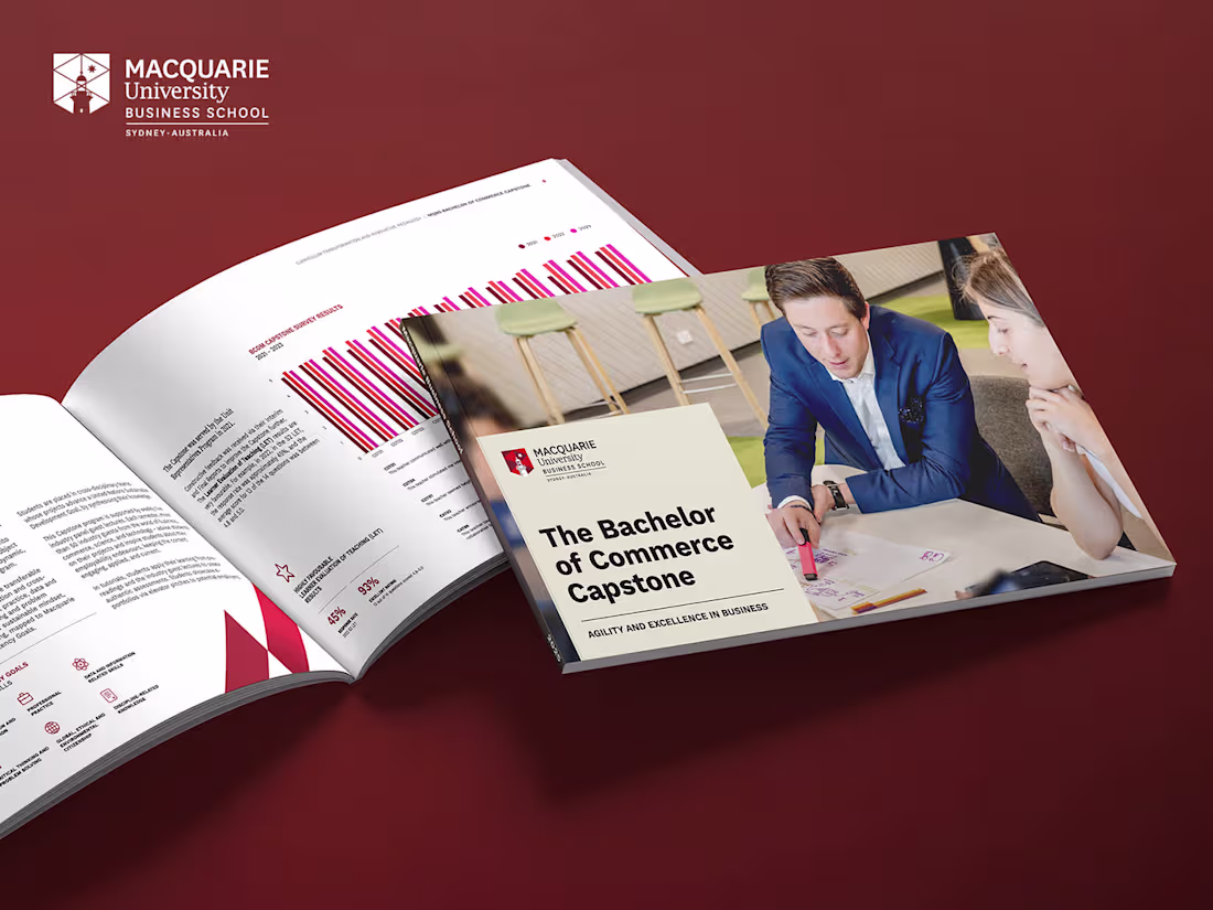 Cover image for Macquarie Business School Brochure - Editorial Design