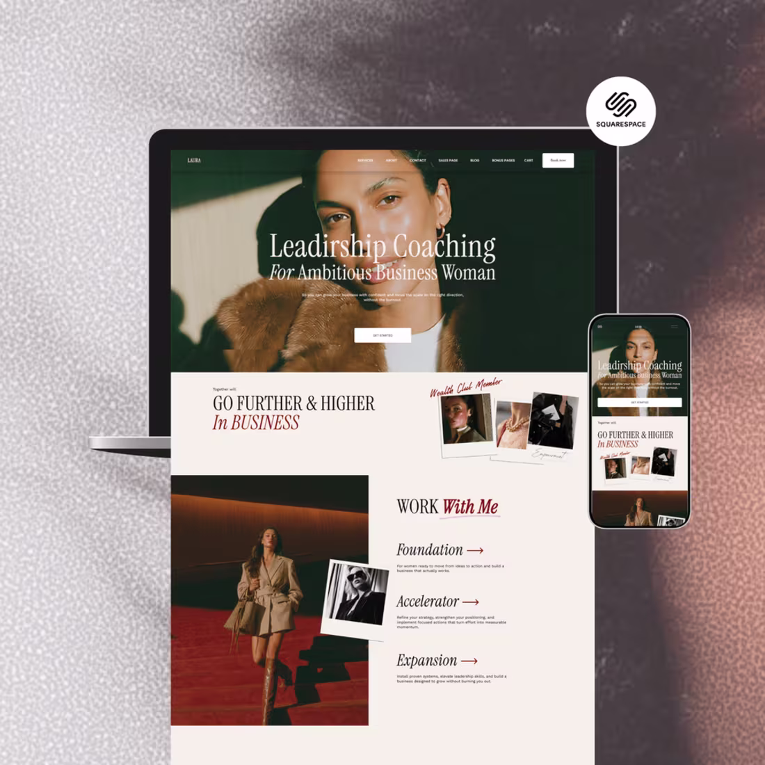 Cover image for Full squarespace website for a