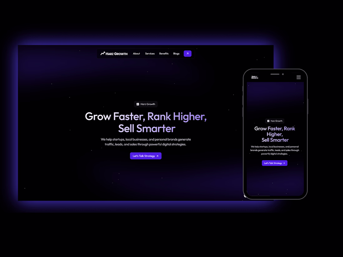 Cover image for Harz Growth Website Redesign