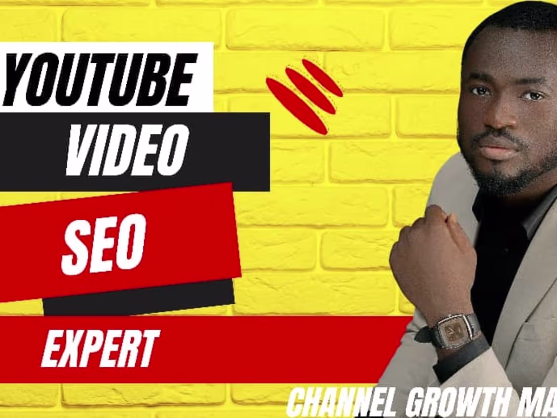 Cover image for I will be your Youtube manager and SEO expert