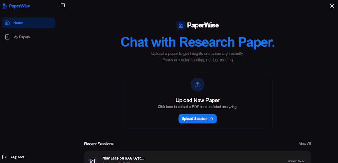 Cover image for PaperWise, a production RAG app