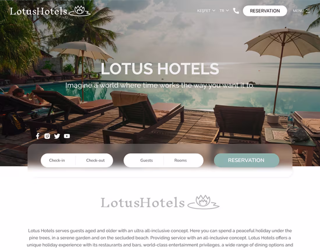 Cover image for Lotus Hotels on Behance
