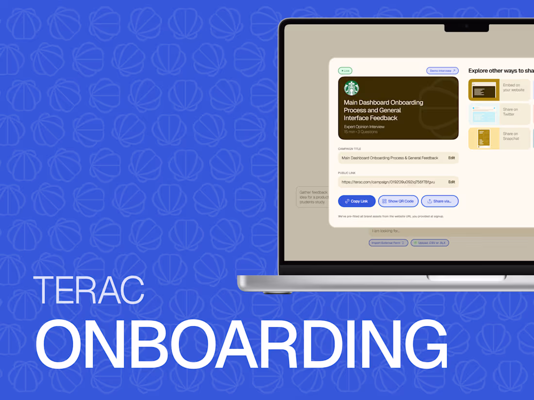 Cover image for Terac Onboarding Redesign