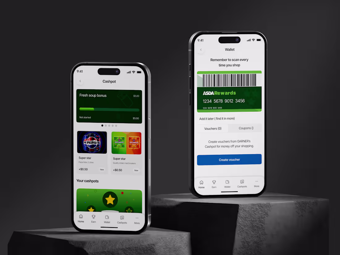 Cover image for Asda Rewards-Food Mobile App Design