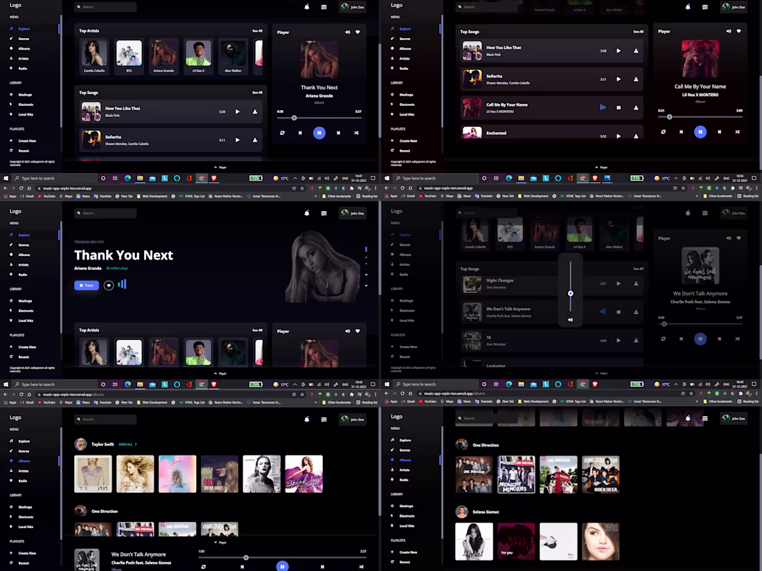 Cover image for Music App (Ongoing personal project)