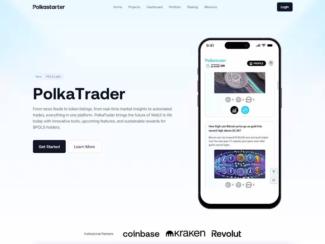 Cover image for PolkaTrader Design & Development for Polkastarter