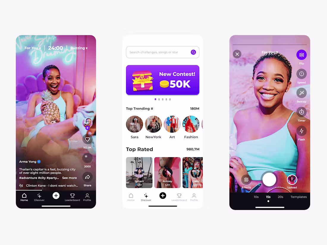 Cover image for Buzzer – The Mobile App for Viral Video Challenges