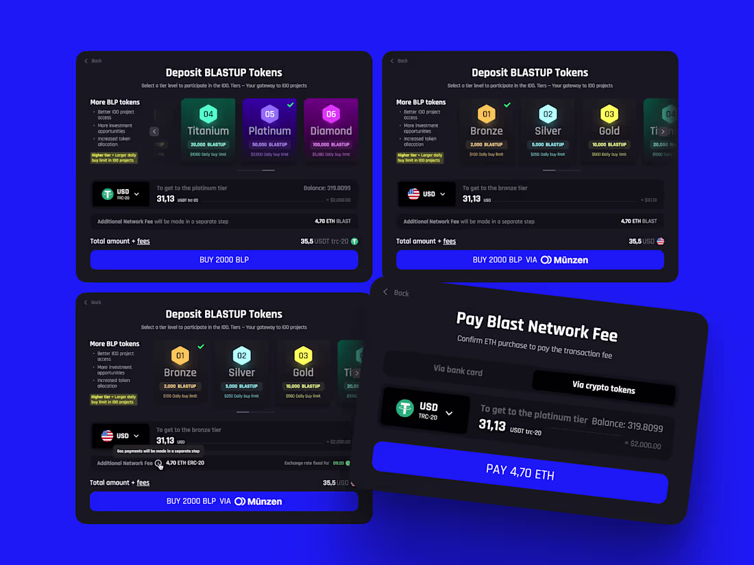 Cover image for BlastUP IDO Flow UX | 5-Step Onboarding → 68% Conversion