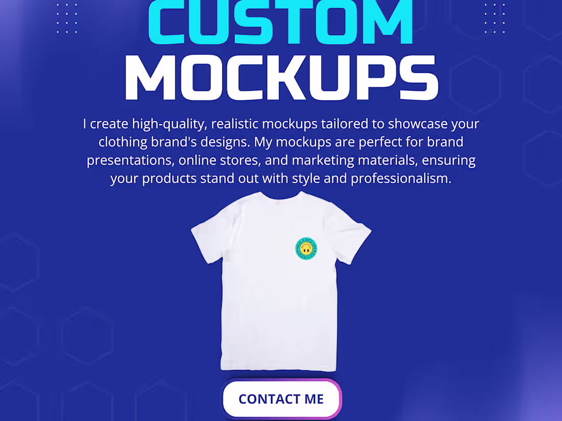 Cover image for I can Create Mockups for your Clothing Brand