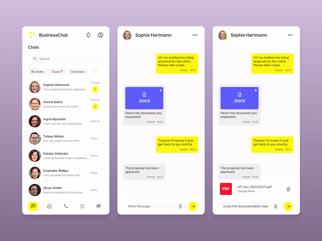 Cover image for BusinessChat — Minimalist Workspace Experience